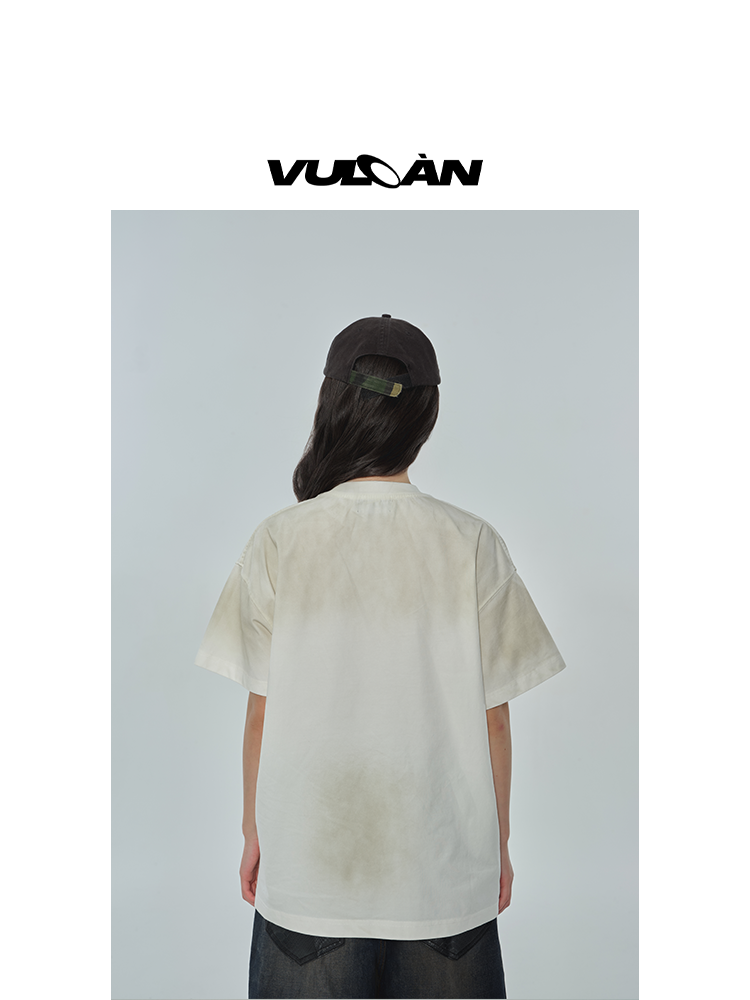 Футболка с коротким рукавом, мужская, Oversize