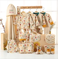 Bộ quần áo sơ sinh cotton màu cho bé bộ mùa thu và mùa đông trăng rằm cho bé sơ sinh danh sách đồ sơ sinh
