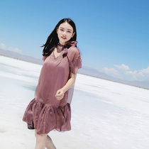 (LAMOBO EXCLUSIVE) knotted float leads design wave magic color 2 pieces of kit dress