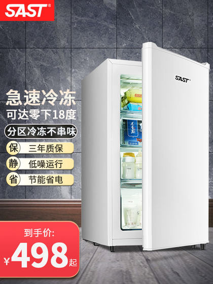 SAST/先科立式冷柜全冷冻柜侧开门抽屉式储奶母乳速冻小冰柜家用