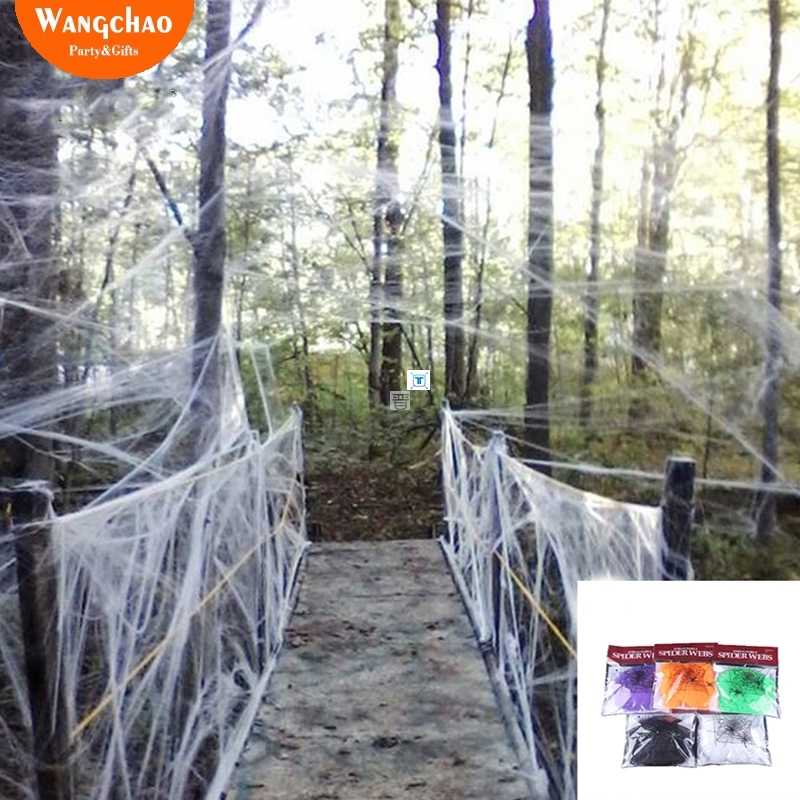 20g Bag Halloween decora o Spider Web Scary Party Scene Prop