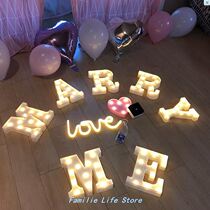 Photo props letters lights LED small night lights Christmas
