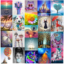 5D diamond painting full of diamondscharacslandscapesanimals