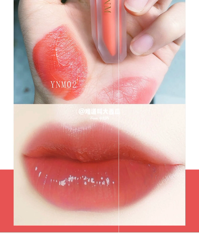 Hàn Quốc YNM Crystal Lip Glaze Son môi dưỡng ẩm lâu dài Son bóng dưỡng ẩm Son bóng Son bóng Son môi tráng men dưỡng ẩm Son môi - Son bóng / Liquid Rouge