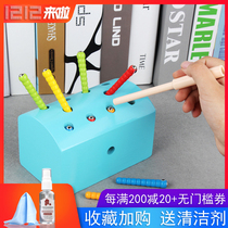 Boy bug catching game Wooden educational toys 1-3-6 years old childrens enlightenment intellectual development building blocks Montessori early education