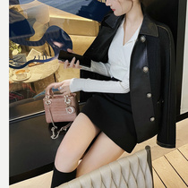 Rabbit VIP shop 2020 Winter boutique fragrance series Lambskin stitching bling black silver silk twist