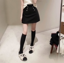 Rubbit chic21 winter new refined bling A - word skirt high waist slim suit half skirt