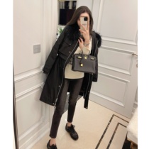 Rubber chic2020 winter high-end line big fox hair collar temperament casual coexistence Parker down jacket