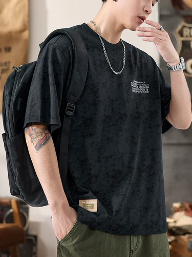 Летняя камуфляжная мужская хлопковая базовая приятная телу футболка с коротким рукавом, впитывает пот и запах