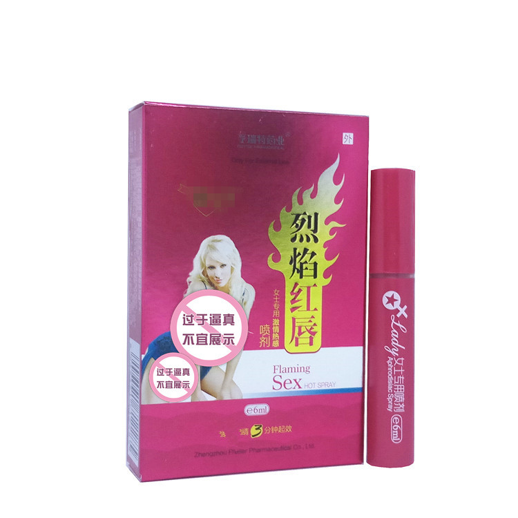 Flame red lip female spray 6ml couples room flirting aid to improve orgasm adult supplies