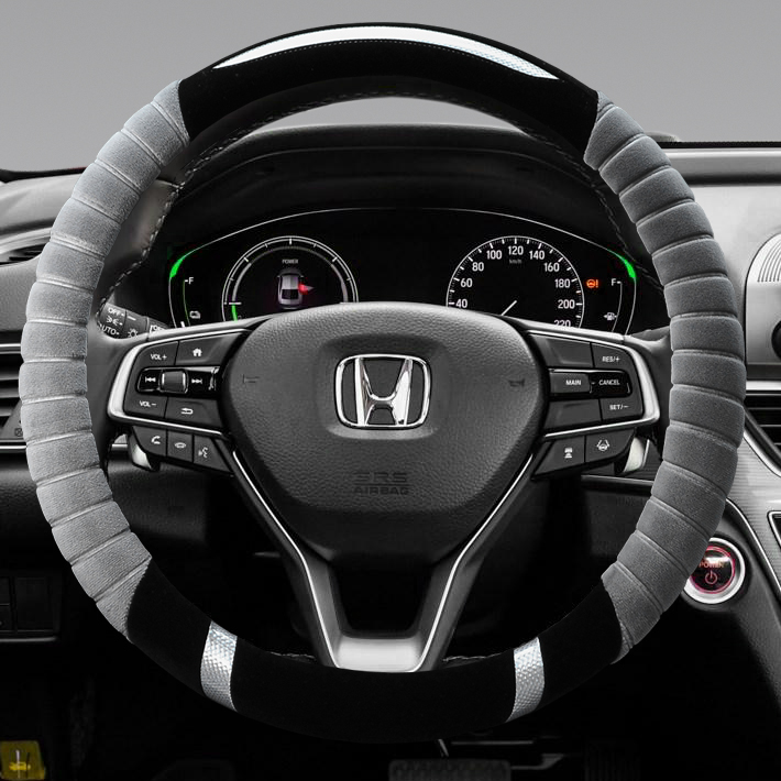 Honda steering wheel cover flydux xrv Yaakaku Wisdom Crv Vanguard Fan's rav4 short plush winter special to take cover-Taobao
