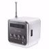 Pocket FM radio U đĩa TF loa loa bạc di động mini stereo Walkman mp3 loa siêu trầm điện thoại di động - Máy nghe nhạc mp3