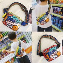  Childrens satchel boy small backpack Girl coin purse Korean version of the tide baby bag middle and large childrens messenger bag shoulder bag