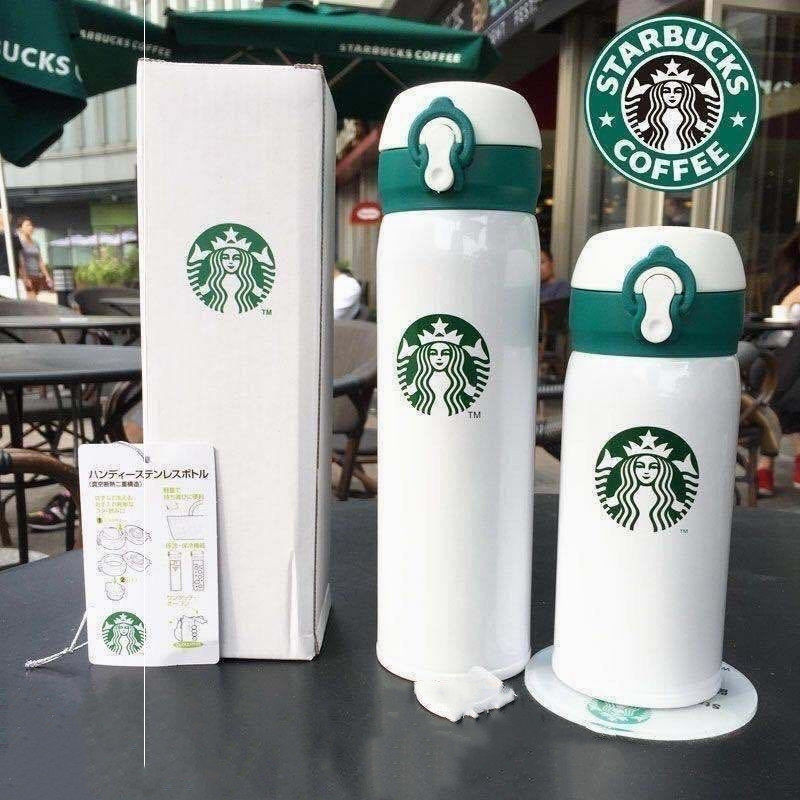 Korean version of the tide brand star dad thermos cup ins bounce cover male and female student water cup large-capacity couple stainless steel