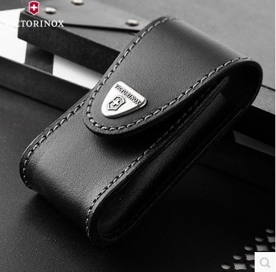 Original Swiss Army knife leather case 91MM black leather knife case 4 0520 (2-4 layers) 4 0521 (4-8 layers