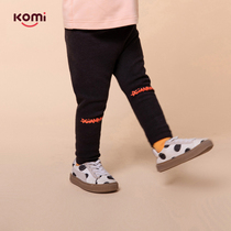 komi childrens autumn cotton leggings new foreign trousers girls spring and autumn baby pants tide childrens clothing