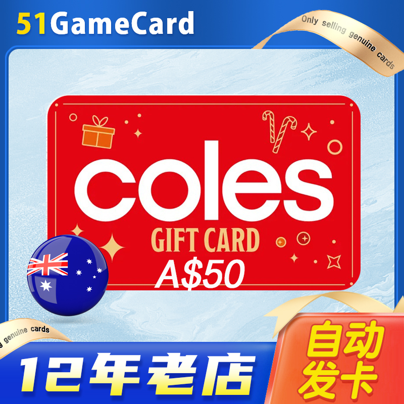 Australia Coles 50 Australian Dollars Coles Shopping Gift Card Australia Coles Card Code in Stock