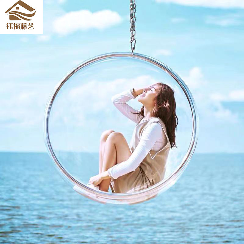 Netred bubble chair swing hanging basket space acrylic indoor suspension chair household in Nordic