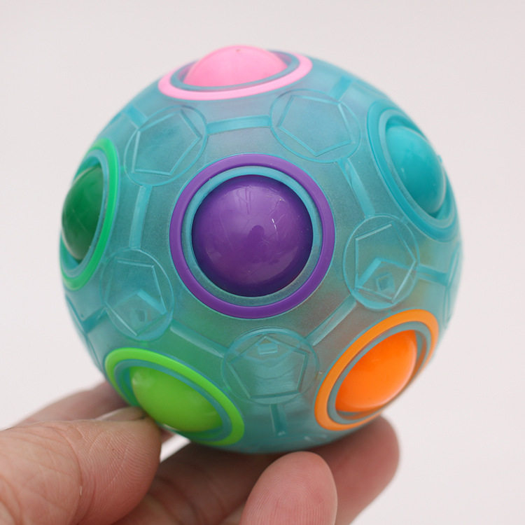 Кубик Рубика 减压魔力彩虹球手指迷你足球 儿童益智玩具魔方周边 智力游戏 OTHER