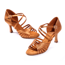  Emperor dance pa uk series professional Latin dance shoes national standard female adult mid-heel high-heel soft-soled dance shoes new summer