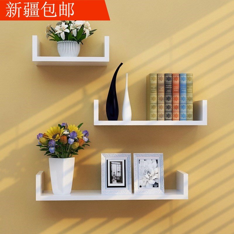 Bathroom wall shelf Physical store Nordic hanging rack Indoor wall foot corner free hole wall hanging jewelry rack