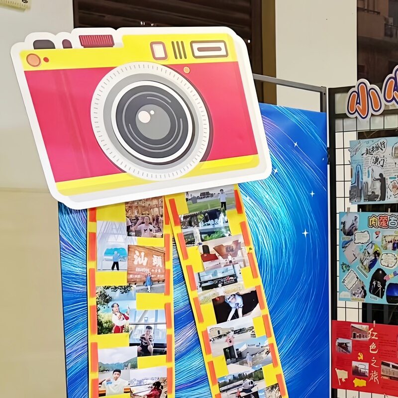 Graduation Ceremony Decoration Scene Setup Camera Kt Board Photo Commemorative Ring Creative Film Photo Wall Check-In Props