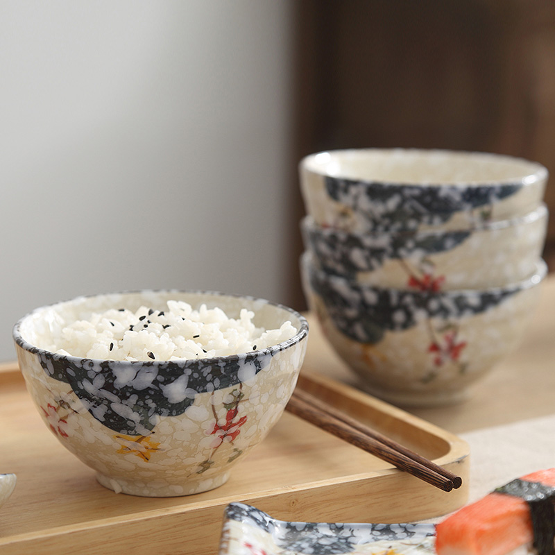 Japanese-style Japanese style tableware set ceramic bowl household rice bowl creative bowls, dishes, soup bowls, instant noodle bowls