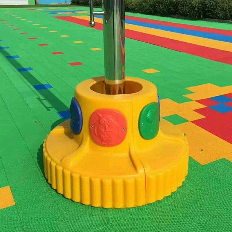 Kindergarten tree chair Child seat School leisure outdoor square Community plastic decorative chair Fence tree