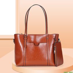 2024 New Genuine Leather Women's Bag COZY ZOEY Nordic Simple Style Large Capacity Tote Bags