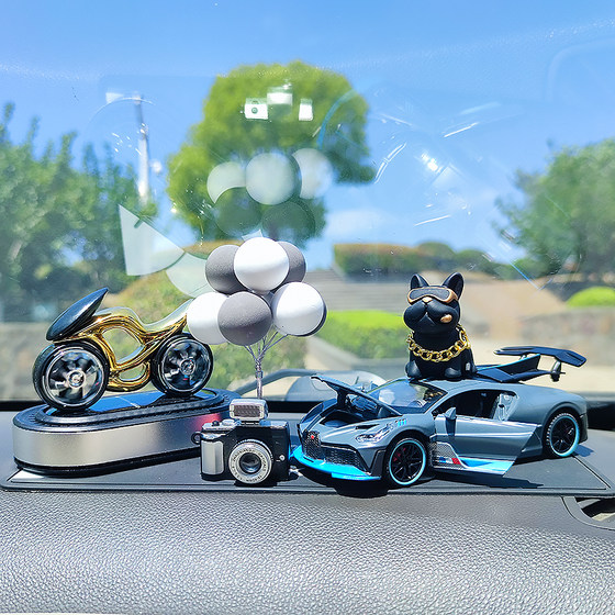 太阳能车载香薰摩托车香水摆件中控台车内持久淡香氛汽车装饰用品