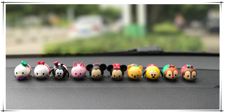 Trang trí xe Disney dễ thương Phim hoạt hình Mickey Minnie Donald Vịt Winnie the Pooh 10 Phụ kiện xe búp bê - Trang trí nội thất phụ kiện trang trí nội thất