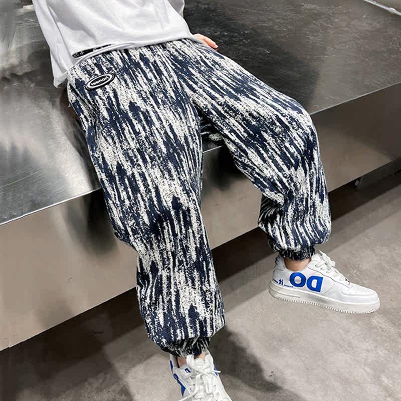 Boys' pants 2022 new spring and autumn models trendy handsome and fashionable children's thin section net red fried street in the big children's leisure