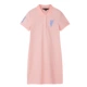 polosport American polo cổ váy 2021 phụ nữ mùa hè phong cách mới cotton tinh khiết thể thao t Paul chiều dài giữa - váy đầm