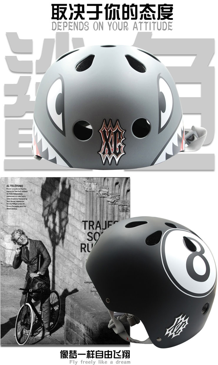 XCOOL Cổ Điển Đội Mũ Bảo Hiểm Skateboard Mũ Bảo Hiểm Death Bay Đi Xe Đạp Đội Mũ Bảo Hiểm X-GAME Chuyên Nghiệp Cực Thể Thao Mũ Bảo Hiểm nón bảo hiểm đua xe đạp