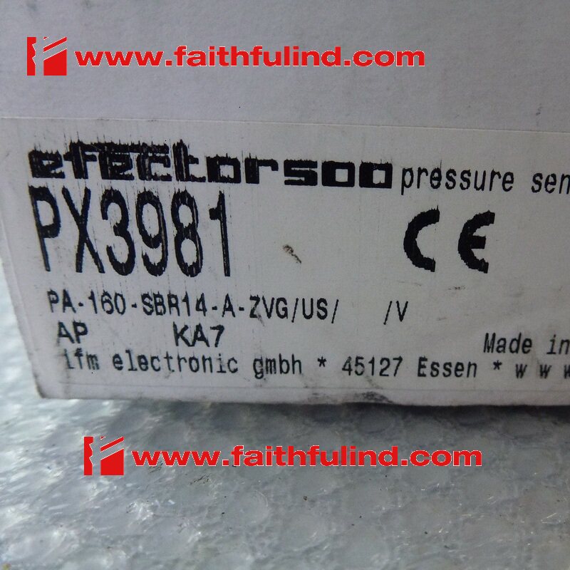 Ifm PX3981 New Pressure Sensor PA-160-SBG14-A ZVG US V
