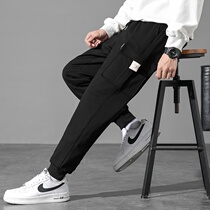 Teenage thickened down pants for boys and middle school students in Northeast Harbin Xuexiang warm trendy long pants with foot binding and cold protection