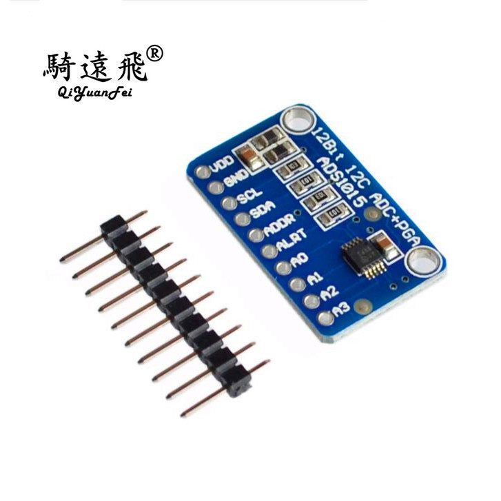 ADS1015 超小型 12位 精密 模数转换器 ADC 开发板模块