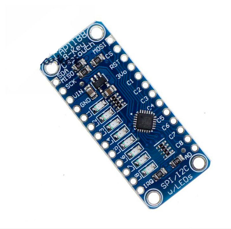 CAP1188 1602 CAP TOUCH  BREAKOUT BRD 触摸模块Aduino