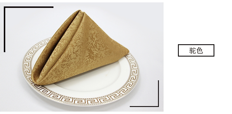 Tây sạn khăn ăn vải vải miệng gấp hoa hoa vuông lau ghế vải kính nhà hàng khăn Jacquard bảng vải placemat - Khăn trải bàn khăn trải bàn đám cưới