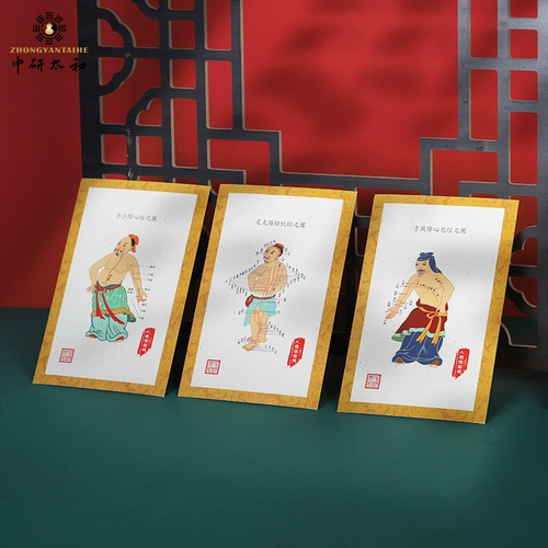 Четырнадцать меридианская открытка традиционная китайская медицина традиционная культура открытка