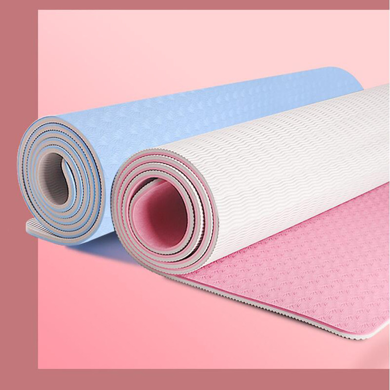 Second-class TPE yoga mat female beginner dance fitness non-slip floor mat lengthened and widened sports home mat