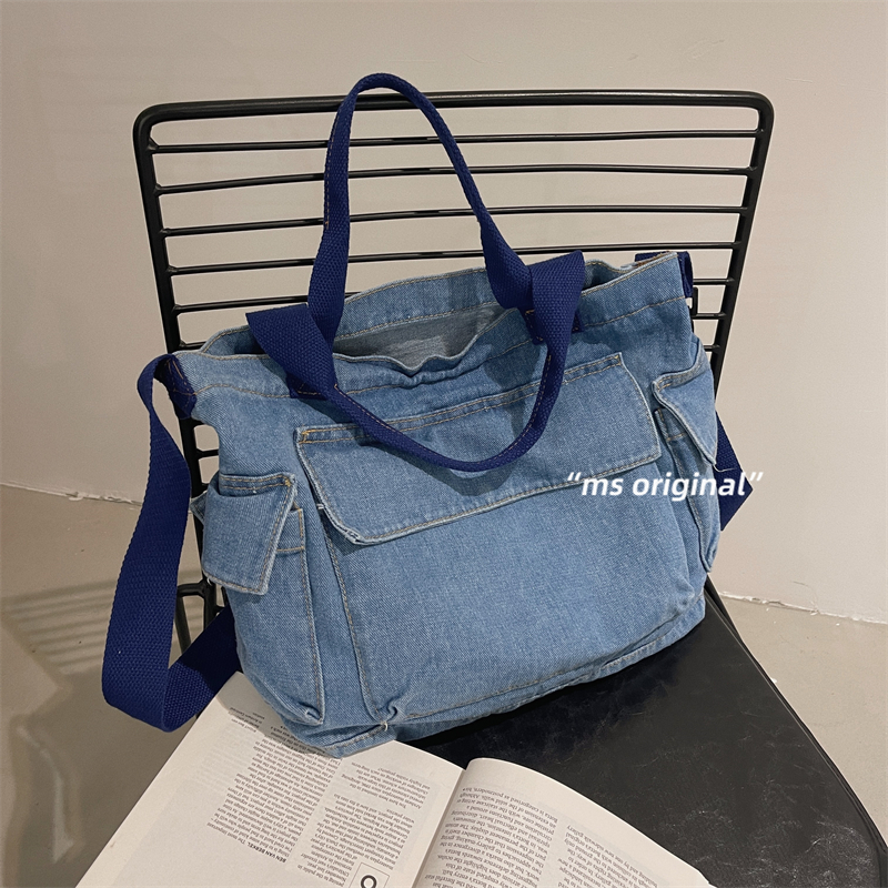 Day Series Tide Cool Wind Tooling Retro Large Capacity Single Shoulder Bag 2022 New Korea Ins Large Capacity Sail Bag Women