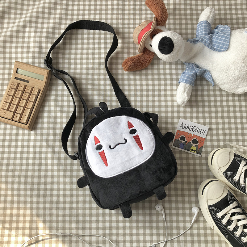 Dark bag 2021 new ugly cute chic girl shoulder bag tide cartoon Japanese messenger bag Joker