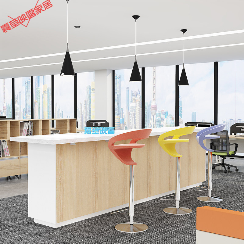 Office leisure area bar table and chair Simple modern home living room partition cabinet small bar table dining table chair