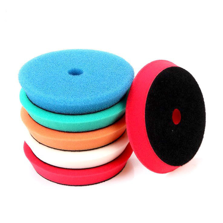 Polished sponge disc 6-inch car polishing machine eccentric DA sponge wheel beating wax reduction disc self-adhesive high density