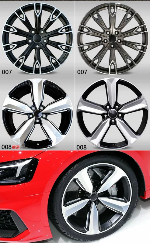 Cài đặt Audi A3a4l a5 a6l a7a8 Q5 16 17 18 19 20 inch sửa đổi lốp bánh xe