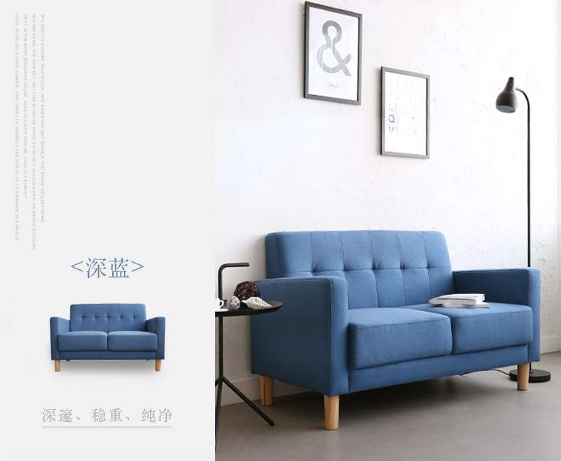 Vải ghế sofa nhỏ đôi 1,2 m 1,5 m nhỏ đơn giản nhỏ hiện đại căn hộ nhỏ gọn cửa hàng cho thuê đặc biệt - Ghế sô pha sô pha