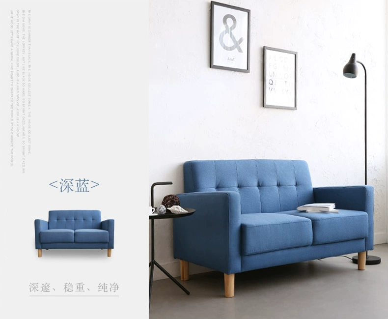 Vải ghế sofa nhỏ đôi 1,2 m 1,5 m nhỏ đơn giản nhỏ hiện đại căn hộ nhỏ gọn cửa hàng cho thuê đặc biệt - Ghế sô pha