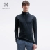 Áo thun thể thao nam HOTSUIT mùa thu 2019 chạy thể dục áo dài tay nửa cổ cao thoải mái áo polo - Áo polo thể thao áo thun polo Áo polo thể thao