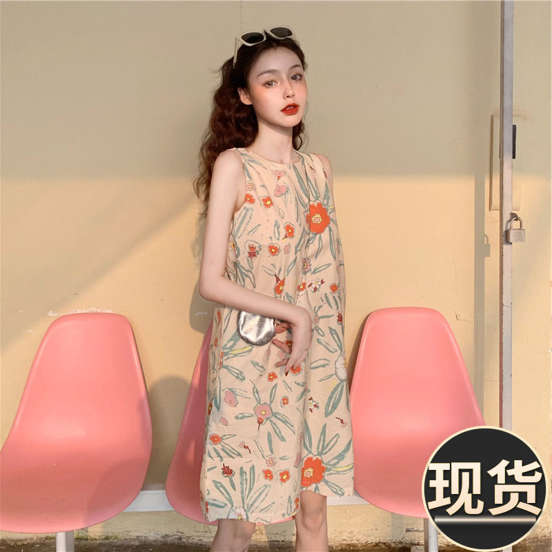 Special price women's fashion new fairy Mori style Hyun Ya style sleeveless all-match ins super fairy dress French niche
